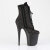 Pleaser FLAMINGO-1020RM Platform Ankle Boots Faux Leather Rhinestones Mesh Black EU-35 / US-5