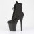 Pleaser FLAMINGO-1020RM Platform Ankle Boots Faux Leather Rhinestones Mesh Black EU-37 / US-7