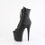 Pleaser FLAMINGO-1021 Platform Ankle Boots Faux Leather Black EU-38 / US-8