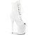 Pleaser FLAMINGO-1021 Platform Ankle Boots Faux Leather White EU-37 / US-7