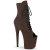 Pleaser FLAMINGO-1021FS Platform Ankle Boots Faux Leather Brown EU-37 / US-7
