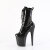 Pleaser FLAMINGO-1040GP Platform Ankle Boots Patent Glitter Black EU-37 / US-7