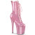 Pleaser FLAMINGO-1040GP Platform Ankle Boots Fabric Hologram Metallic Pink EU-43 / US-13