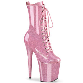 Pleaser FLAMINGO-1040GP Platform Ankle Boots Fabric...