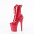 Pleaser FLAMINGO-1040GP Platform Ankle Boots Patent Glitter Pink EU-38 / US-8