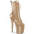 Pleaser FLAMINGO-1040GP Platform Ankle Boots Patent Glitter Gold EU-43 / US-13