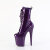 Pleaser FLAMINGO-1040GP Platform Ankle Boots Patent Glitter Funkles Purple EU-35 / US-5