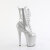 Pleaser FLAMINGO-1040GP Platform Ankle Boots Patent Glitter Silver EU-35 / US-5