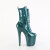 Pleaser FLAMINGO-1040GP Platform Ankle Boots Patent Glitter Blue Green EU-37 / US-7