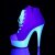 Pleaser DELIGHT-600SK-02 Pink Canvas/Neon White EU-37 / US-7