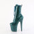 Pleaser FLAMINGO-1040GP Platform Ankle Boots Patent Glitter Blue Green EU-44 / US-14