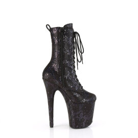 Pleaser FLAMINGO-1040SPF Platform Ankle Boots Metallic Black EU-42 / US-12