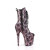 Pleaser FLAMINGO-1040SPF Platform Ankle Boots Fabric Hologram Metallic Pink EU-40 / US-10