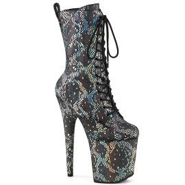 Pleaser FLAMINGO-1040SPF Platform Ankle Boots Fabric...