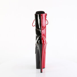 Pleaser FLAMINGO-1040TT Platform Ankle Boots Patent Black Red EU-37 / US-7