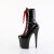 Pleaser FLAMINGO-1040TT Platform Ankle Boots Patent Black Red EU-37 / US-7
