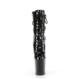 Pleaser FLAMINGO-1043 Platform Ankle Boots Velvet Black...