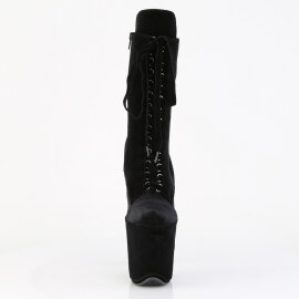 Pleaser FLAMINGO-1045VEL Platform Ankle Boots Velvet...