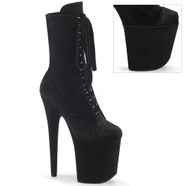 Pleaser FLAMINGO-1045VEL Platform Ankle Boots Velvet...