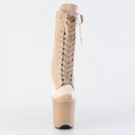 Pleaser FLAMINGO-1045VEL Platform Ankle Boots Velvet...