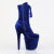 Pleaser FLAMINGO-1045VEL Platform Ankle Boots Velvet Blue EU-42 / US-12