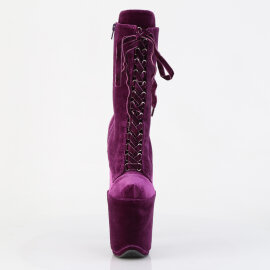 Pleaser FLAMINGO-1045VEL Platform Ankle Boots Velvet...