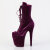 Pleaser FLAMINGO-1045VEL Platform Ankle Boots Velvet Purple EU-37 / US-7
