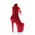Pleaser FLAMINGO-1045VEL Platform Ankle Boots Velvet Red EU-42 / US-12