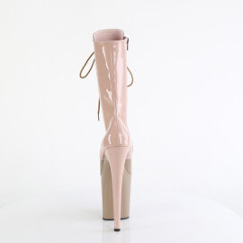 Pleaser FLAMINGO-1054DC Platform Ankle Boots Patent Pink EU-37 / US-7