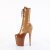 Pleaser FLAMINGO-1054DC Platform Ankle Boots Patent Brown EU-38 / US-8