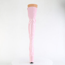 Pleaser FLAMINGO-3000 Platform Overknee Boots Patent Pink EU-41 / US-11