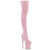 Pleaser FLAMINGO-3000 Platform Overknee Boots Patent Pink EU-41 / US-11