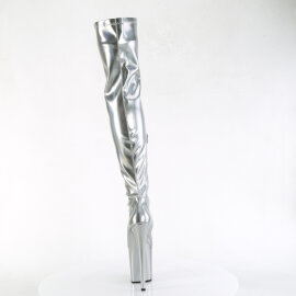 Pleaser FLAMINGO-3000HWR Platform Overknee Boots Hologram Silver EU-42 / US-12