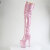 Pleaser FLAMINGO-3020GP Platform Overknee Boots Patent Glitter Pink EU-38 / US-8
