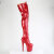 Pleaser FLAMINGO-3020GP Platform Overknee Boots Patent Glitter Red EU-35 / US-5