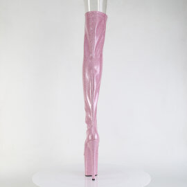 Pleaser FLAMINGO-3021GP Platform Overknee Boots Patent Pink EU-35 / US-5