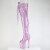 Pleaser FLAMINGO-3021GP Platform Overknee Boots Patent Glitter Purple EU-42 / US-12