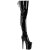 Pleaser FLAMINGO-3850 Platform Overknee Boots Patent Black EU-38 / US-8