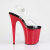 Pleaser FLAMINGO-808 Platform Sandalettes Clear Red EU-38 / US-8