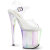 Pleaser FLAMINGO-808HT Platform Sandalettes Clear Hologram Smoke Multicolored EU-37 / US-7