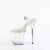 Pleaser FLAMINGO-808HT Platform Sandalettes Clear Hologram Smoke Multicolored EU-41 / US-11