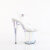 Pleaser FLAMINGO-808HT Platform Sandalettes Clear Hologram Smoke Multicolored EU-41 / US-11