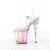 Pleaser FLAMINGO-808RG-03 Platform Sandalettes Clear Glitter Multicolored EU-35 / US-5
