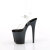 Pleaser FLAMINGO-808SS Platform Sandalettes Clear Glitter Black EU-36 / US-6
