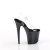 Pleaser FLAMINGO-808SS Platform Sandalettes Clear Glitter Black EU-40 / US-10