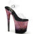 Pleaser FLAMINGO-808SS Platform Sandalettes Clear Glitter Pink EU-35 / US-5