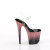 Pleaser FLAMINGO-808SS Platform Sandalettes Clear Glitter Pink EU-35 / US-5