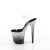 Pleaser FLAMINGO-808SS Platform Sandalettes Clear Glitter Silver EU-37 / US-7
