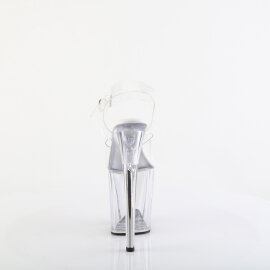 Pleaser FLAMINGO-808VL Platform Sandalettes Clear EU-40 / US-10