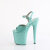 Pleaser FLAMINGO-809GP Platform Sandalettes Patent Glitter Turquoise EU-44 / US-14